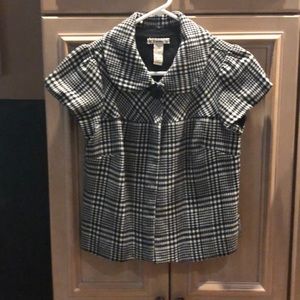 Forever black & white gingham dress jacket